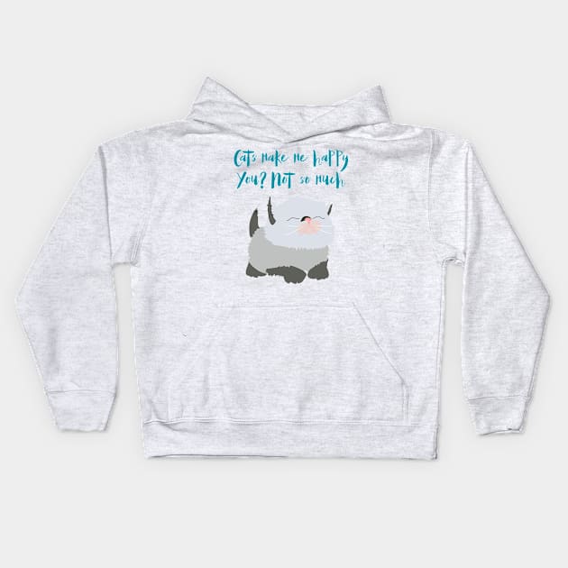 Funny siamese cat t-shirt Kids Hoodie by Orangerinka